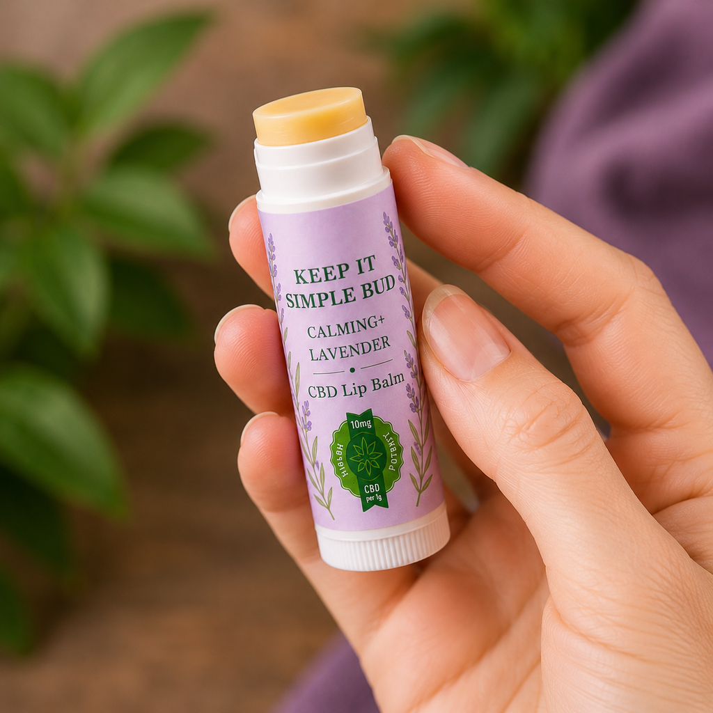 40mg Hemp Infused Lavender Lip Balm and Moisturizer, 0.15oz Tube